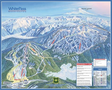 White pass ski resort - Trail map of the ski resort White Pass, Trail map White Pass Season 2023/2024. USA ...